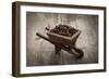 Coffee Beans In A Wheelbarrow-kbuntu-Framed Art Print