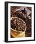 Coffee Beans in Sack and in Old Coffee Mill-Dieter Heinemann-Framed Premium Photographic Print