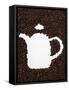 Coffee Beans in Shape of a Coffee Pot-null-Framed Stretched Canvas