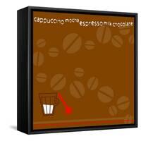 Coffee Beans, Measuring Spoon, Cream-null-Framed Stretched Canvas