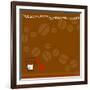 Coffee Beans, Measuring Spoon, Cream-null-Framed Giclee Print