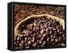 Coffee Beans, Some in a Sack-Dieter Heinemann-Framed Stretched Canvas