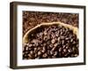 Coffee Beans, Some in a Sack-Dieter Heinemann-Framed Photographic Print