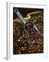 Coffee Beans with Metal Scoop in Sack-Vladimir Shulevsky-Framed Photographic Print