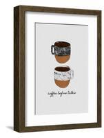 Coffee before Talkie-Orara Studio-Framed Photographic Print