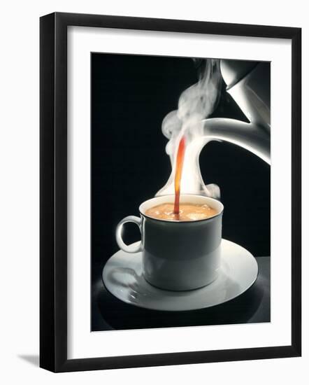 Coffee Being Poured into a Cup-J?rgen Klemme-Framed Photographic Print