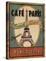 Coffee Blend Label II-Daphne Brissonnet-Stretched Canvas