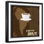 Coffee Brazil Vintage Poster-radubalint-Framed Art Print