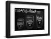 Coffee Break Blackboard-null-Framed Art Print