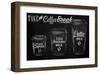 Coffee Break Blackboard-null-Framed Art Print