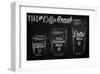 Coffee Break Blackboard-null-Framed Art Print