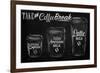 Coffee Break Blackboard-null-Framed Art Print