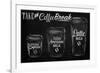 Coffee Break Blackboard-null-Framed Art Print