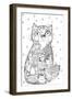 Coffee Cat 1-Oxana Zaika-Framed Giclee Print