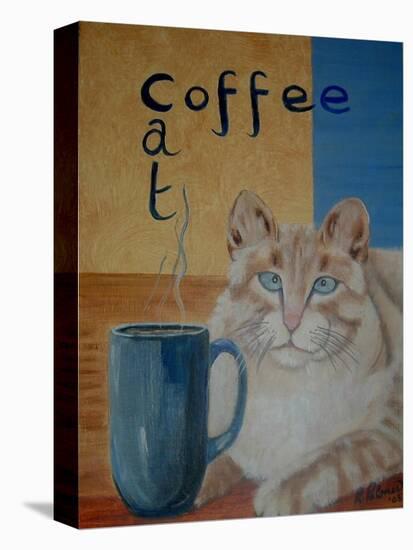 Coffee Cat-Ruth Palmer-Stretched Canvas