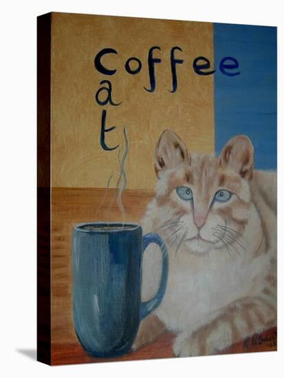 Coffee Cat-Ruth Palmer-Stretched Canvas