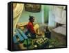 Coffee Ceremony, Abi-Adi, Ethiopia, Africa-J P De Manne-Framed Stretched Canvas