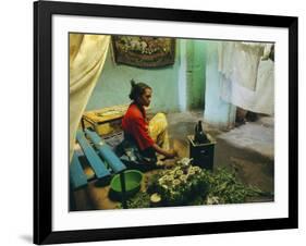 Coffee Ceremony, Abi-Adi, Ethiopia, Africa-J P De Manne-Framed Photographic Print