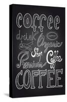 Coffee Chalkboard Illustration-cienpies-Stretched Canvas