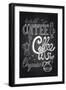 Coffee Chalkboard Illustration-cienpies-Framed Art Print