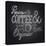 Coffee Chalkboard Illustration-cienpies-Stretched Canvas