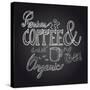 Coffee Chalkboard Illustration-cienpies-Stretched Canvas