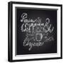 Coffee Chalkboard Illustration-cienpies-Framed Art Print