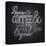 Coffee Chalkboard Illustration-cienpies-Stretched Canvas