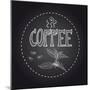 Coffee Chalkboard Illustration-cienpies-Mounted Art Print