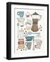 Coffee Chart I V2-Courtney Prahl-Framed Art Print