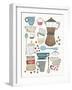 Coffee Chart I V2-Courtney Prahl-Framed Art Print