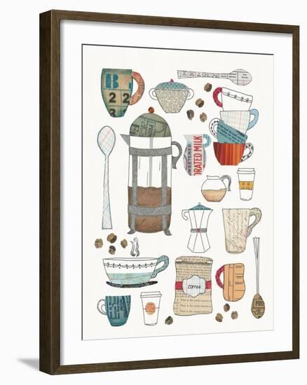 Coffee Chart II V2-Courtney Prahl-Framed Art Print