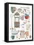 Coffee Chart II V2-Courtney Prahl-Framed Stretched Canvas