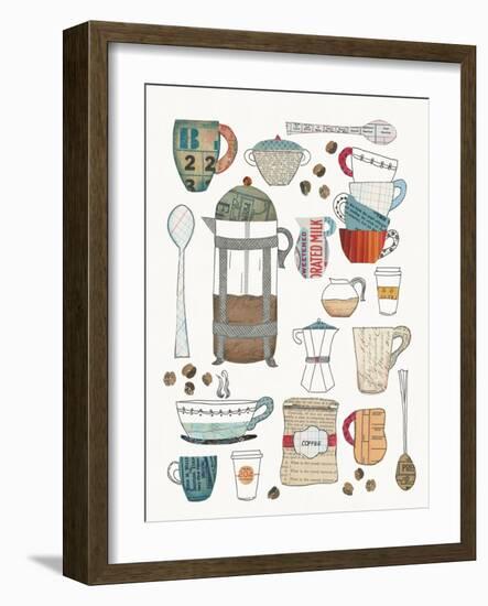 Coffee Chart II V2-Courtney Prahl-Framed Art Print