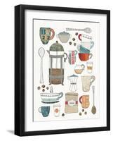 Coffee Chart II V2-Courtney Prahl-Framed Art Print