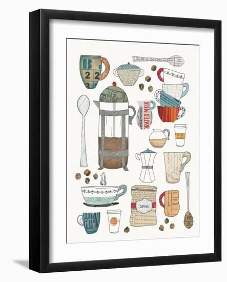 Coffee Chart II V2-Courtney Prahl-Framed Art Print