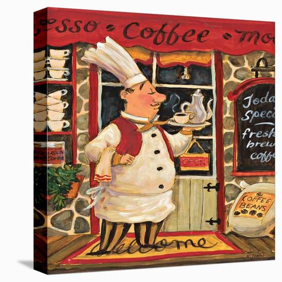 Coffee Chef-K. Tobin-Stretched Canvas