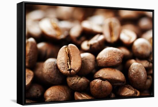 Coffee Close-Up.Selective Focus-Subbotina Anna-Framed Stretched Canvas