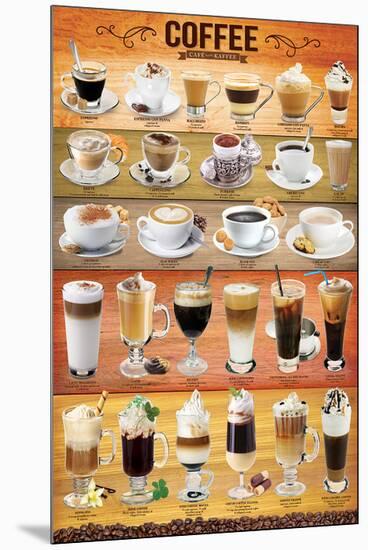 Coffee Collage-null-Mounted Premium Giclee Print