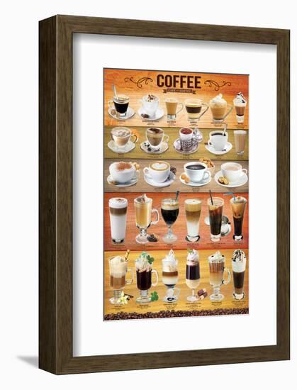 Coffee Collage-null-Framed Art Print