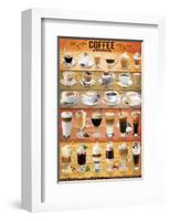 Coffee Collage-null-Framed Art Print