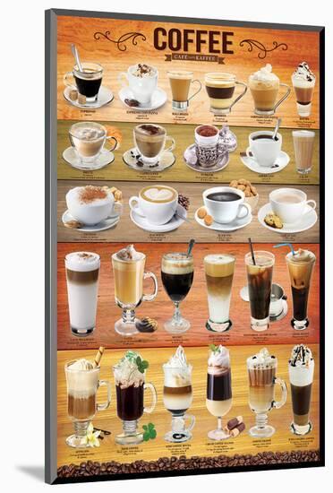 Coffee Collage-null-Mounted Art Print