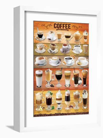 Coffee Collage-null-Framed Art Print