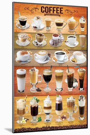 Coffee Collage-null-Mounted Art Print