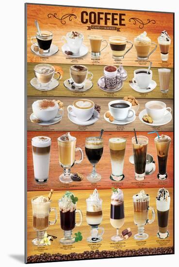 Coffee Collage-null-Mounted Art Print