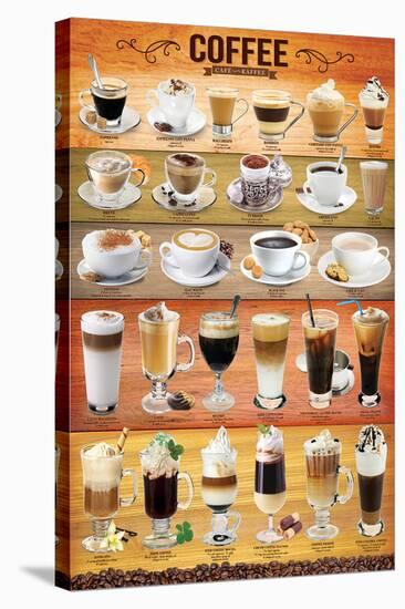 Coffee Collage-null-Stretched Canvas
