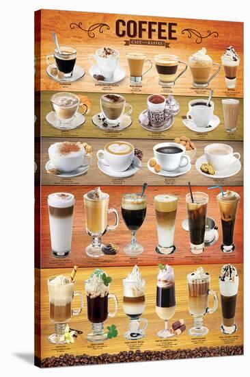 Coffee Collage-null-Stretched Canvas