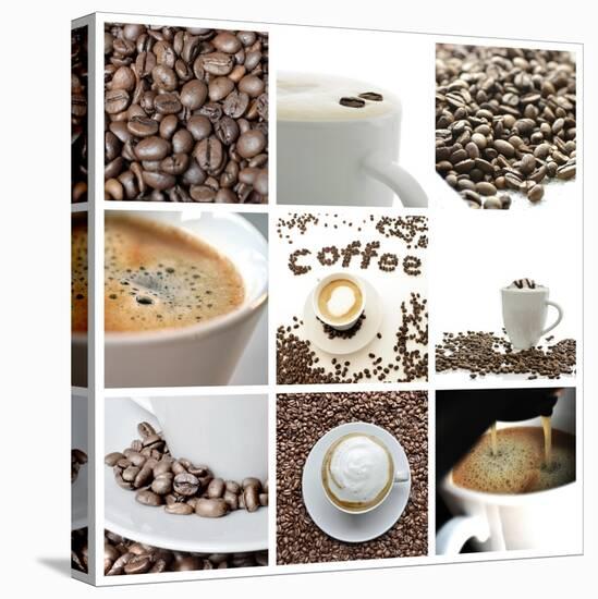 Coffee Collage-Gajus-Stretched Canvas