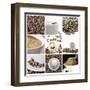 Coffee Collage-Gajus-Framed Art Print