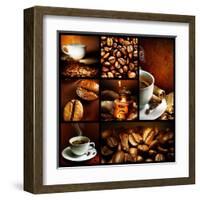 Coffee Collage-Subbotina Anna-Framed Art Print